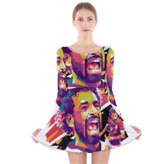 Ap,550x550,12x12,1,transparent,t U1 Long Sleeve Velvet Skater Dress by 2809604