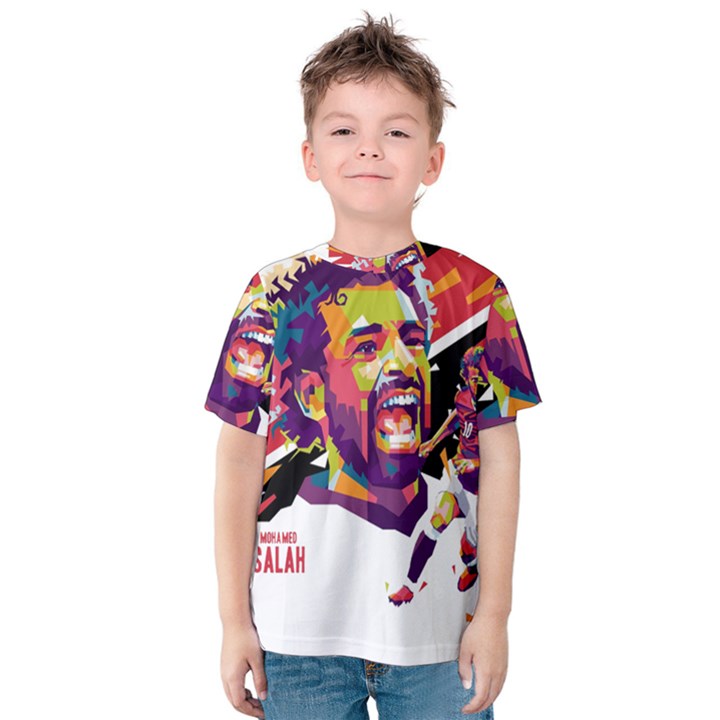 Mo Salah the egyptian king Kids  Cotton Tee