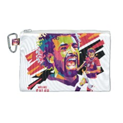 Mo Salah The Egyptian King Canvas Cosmetic Bag (large) by 2809604