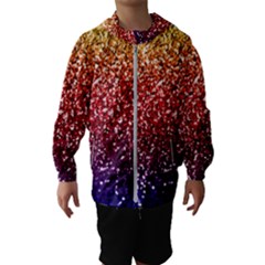 Rainbow Glitter Graphic Hooded Windbreaker (kids) by bloomingvinedesign