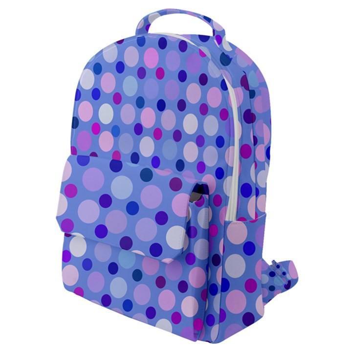 confetti polka dots Flap Pocket Backpack (Small)
