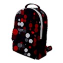red white gray dots  Flap Pocket Backpack (Large) View1