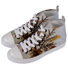 Holy Land Flowers 2 Women s Mid-top Canvas Sneakers by DeneWestUK