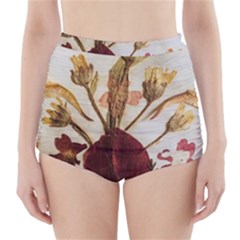 Holy Land Flowers 3 High-waisted Bikini Bottoms by DeneWestUK
