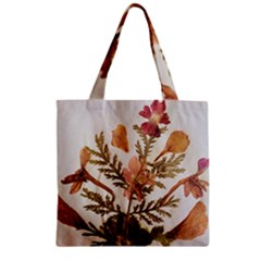 Holy Land Flowers 4 Zipper Grocery Tote Bag by DeneWestUK