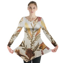 Holy Land Flowers 8 Long Sleeve Tunic  by DeneWestUK