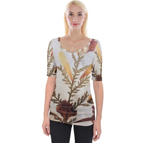 Holy Land Flowers 8 Wide Neckline Tee by DeneWestUK