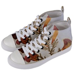 Holy Land Flowers 8 Women s Mid-top Canvas Sneakers by DeneWestUK