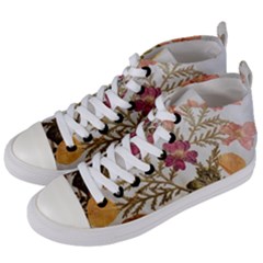 Holy Land Flowers 10 Women s Mid-top Canvas Sneakers by DeneWestUK