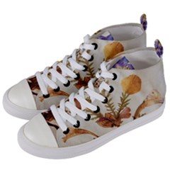 Holy Land Flowers 11 Women s Mid-top Canvas Sneakers by DeneWestUK