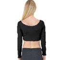 Define Black Long Sleeve Crop Top View2