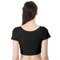 Define Black Short Sleeve Crop Top View2