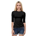 Define Black Quarter Sleeve Raglan Tee View1