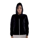 Define Black Hooded Windbreaker (Women)