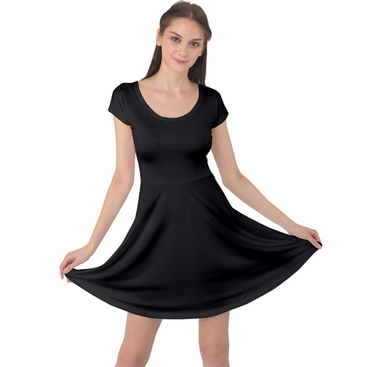 Define Black Cap Sleeve Dress