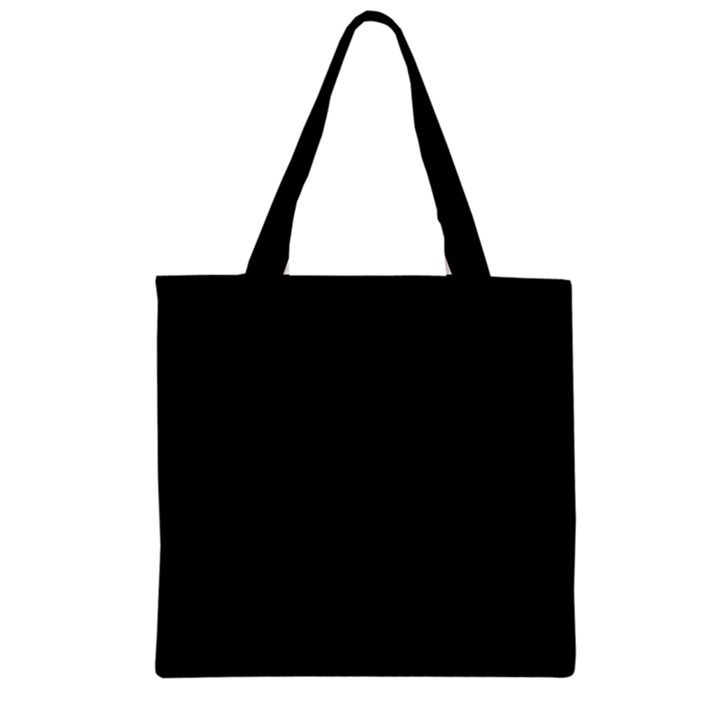 Define Black Zipper Grocery Tote Bag
