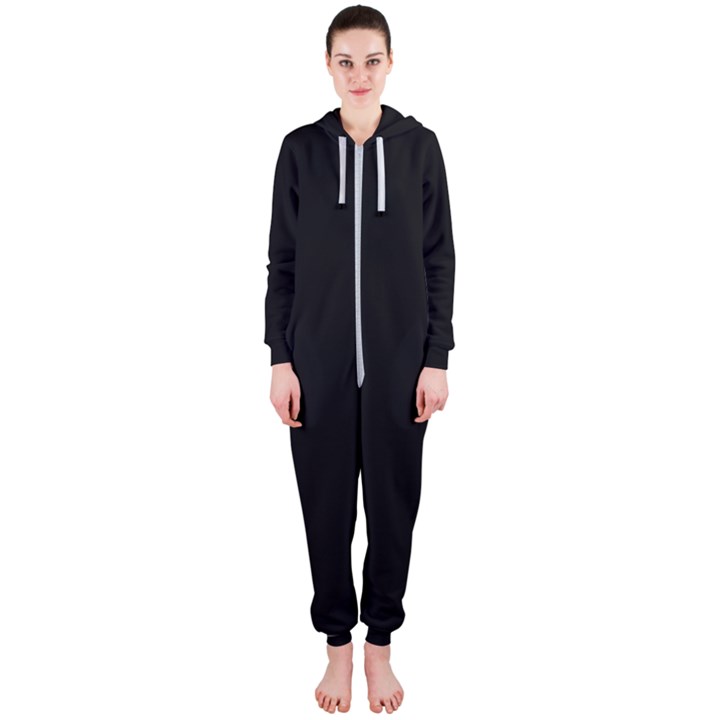 Define Black Hooded Jumpsuit (Ladies) 