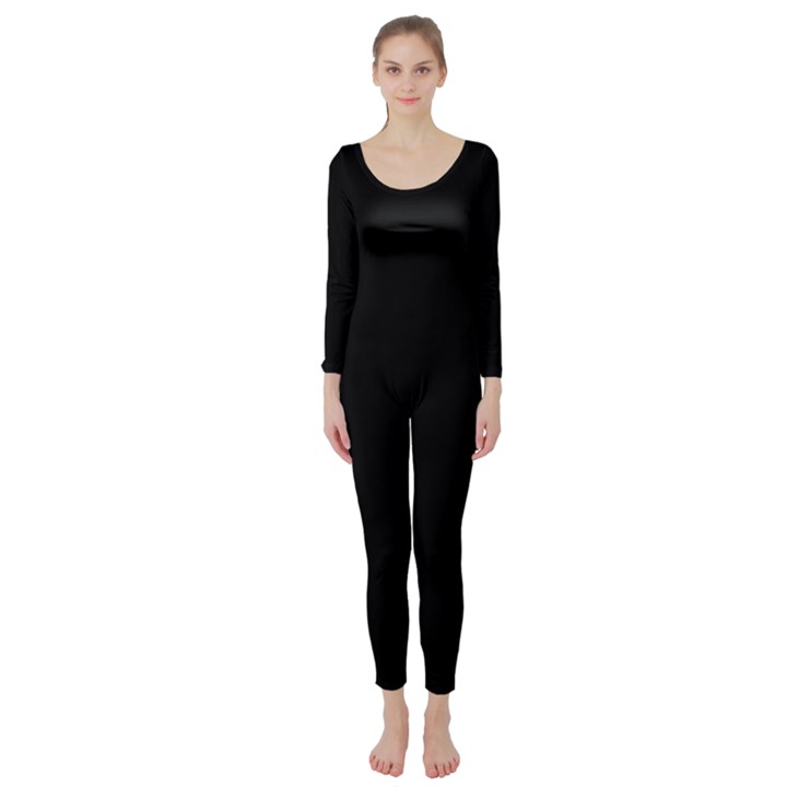 Define Black Long Sleeve Catsuit