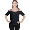 Define Black Cutout Shoulder Tee View1