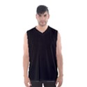 Define Black Men s Basketball Tank Top View1