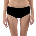 Define Black Reversible Mid-Waist Bikini Bottoms