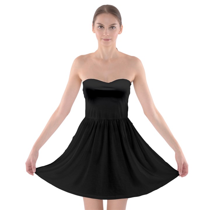 Define Black Strapless Bra Top Dress