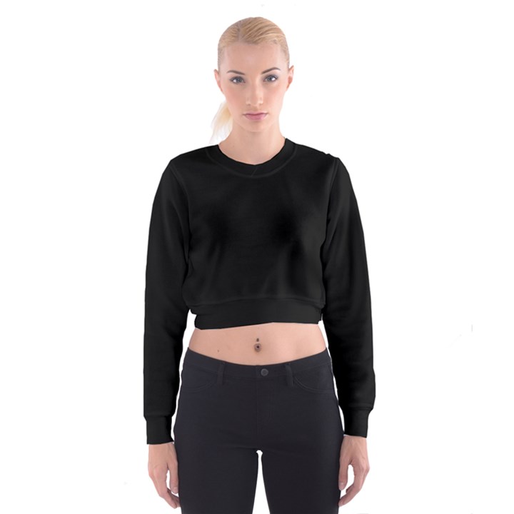 Define Black Cropped Sweatshirt