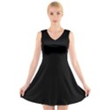 Define Black V-Neck Sleeveless Dress View1