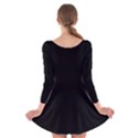 Define Black Long Sleeve Velvet Skater Dress View2