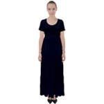 Define Black High Waist Short Sleeve Maxi Dress