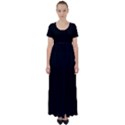 Define Black High Waist Short Sleeve Maxi Dress View1