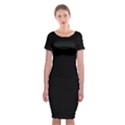 Define Black Classic Short Sleeve Midi Dress View1