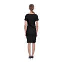 Define Black Classic Short Sleeve Midi Dress View2
