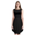 Define Black Sleeveless Chiffon Dress   View1