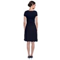 Define Black Short Sleeve Front Wrap Dress View2