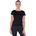 Define Black Short Sleeve Sports Top  View1