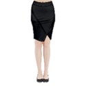 Define Black Midi Wrap Pencil Skirt View1