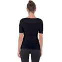 Define Black Shoulder Cut Out Short Sleeve Top View2