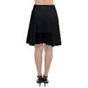 Define Black Chiffon Wrap Front Skirt View2