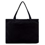 Define Black Zipper Medium Tote Bag
