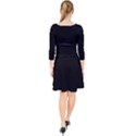 Define Black Quarter Sleeve Front Wrap Dress View2