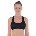 Define Black Cross Back Sports Bra View1