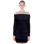 Define Black Long Sleeve Off Shoulder Dress