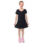Define Black Kids  Short Sleeve Velvet Dress