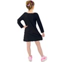 Define Black Kids  Long Sleeve Velvet Dress View2