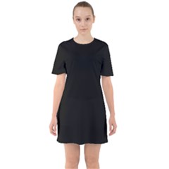Define Black Sixties Short Sleeve Mini Dress by TRENDYcouture