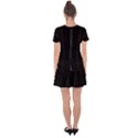 Define Black Drop Hem Mini Chiffon Dress View2