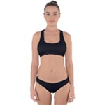 Define Black Cross Back Hipster Bikini Set