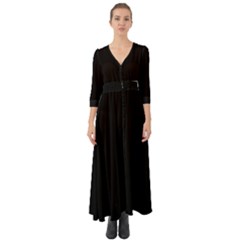 Define Black Button Up Boho Maxi Dress