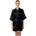 Define Black Quarter Sleeve Kimono Robe View1